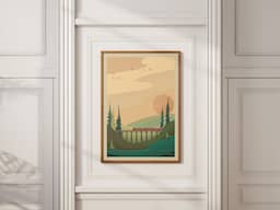 Ella Sri Lanka Travel Poster - Iconic Nine Arch Bridge Travel Poster thumbnail 1